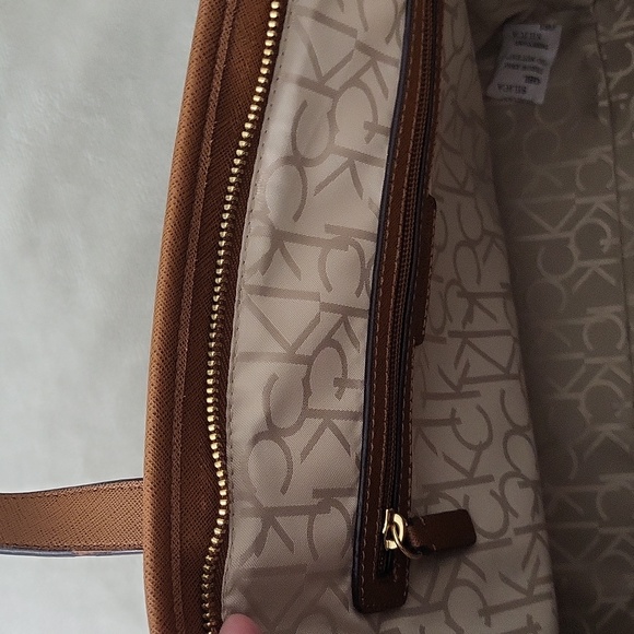 Calvin Klein Dark Brown Monogram Tote - Picture 11 of 11